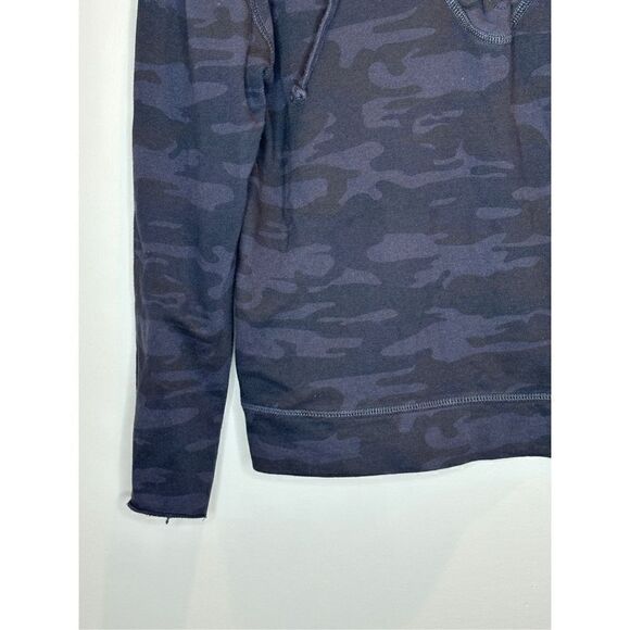 Sanctuary Black Camo Lace-Up Sweatshirt Size Small - Picture 3 of 6